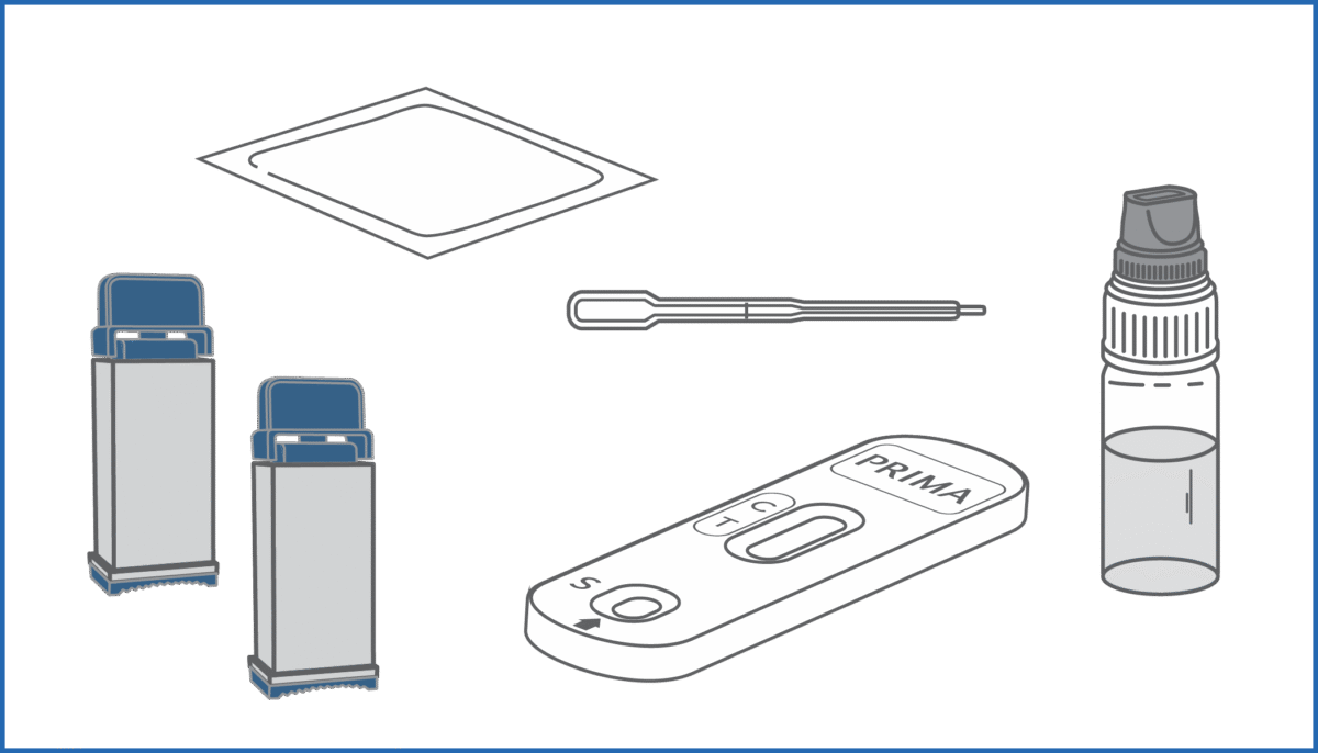 ⁦جهاز تحليل الايدز HIV 1/2 المنزلي من PRIMA⁩ - الصورة ⁦2⁩